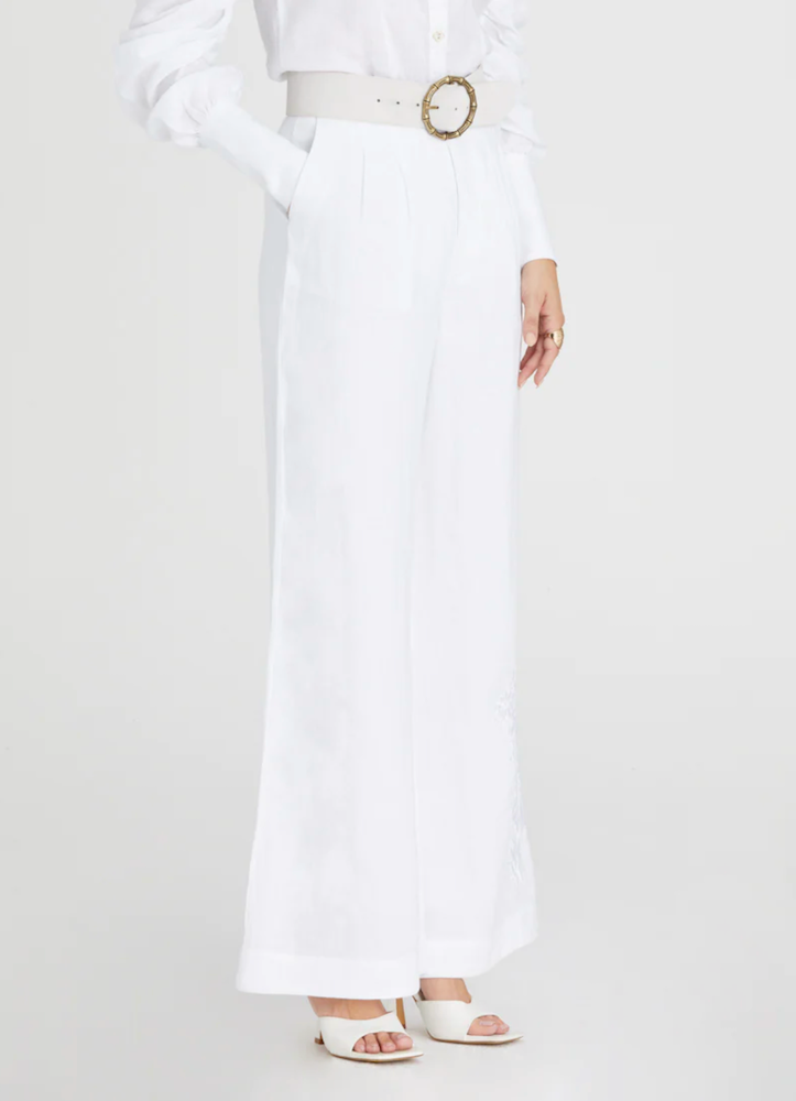 Resort Audrey Pant: White