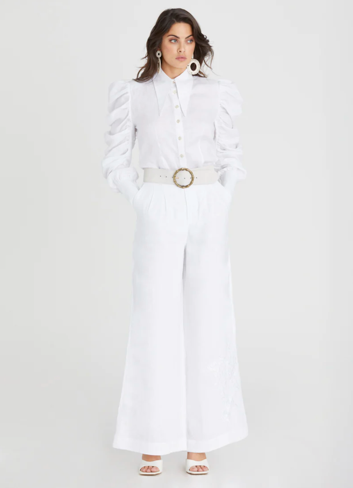 Resort Audrey Pant: White