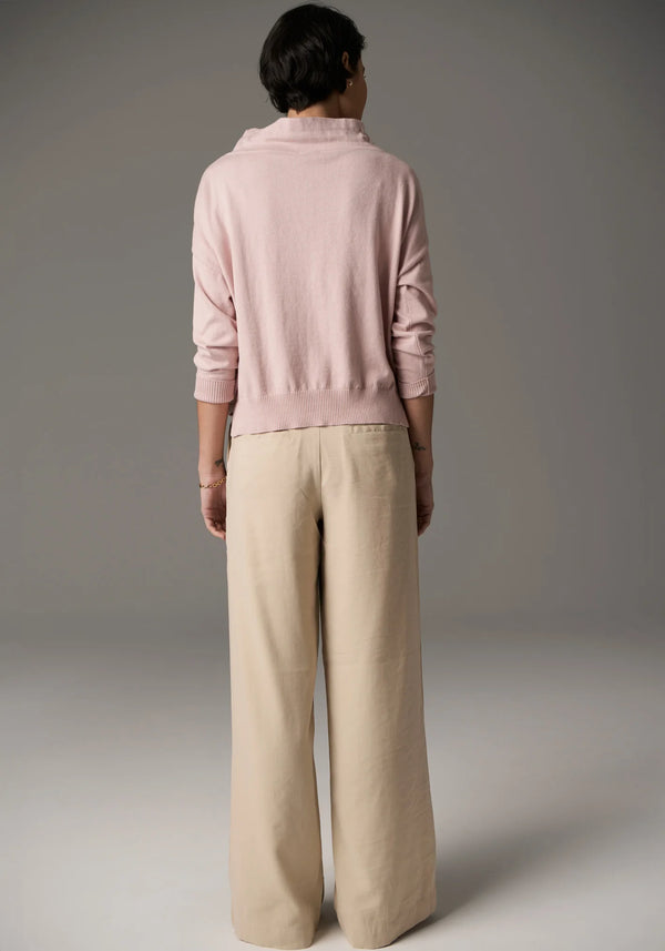 Beech Drawcord Knit - Pink