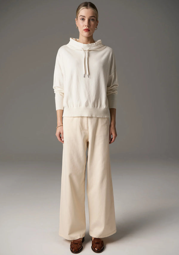 Beech Drawcord Knit / Pebble