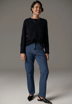 Bennet Cable Knit Lurex / Ink