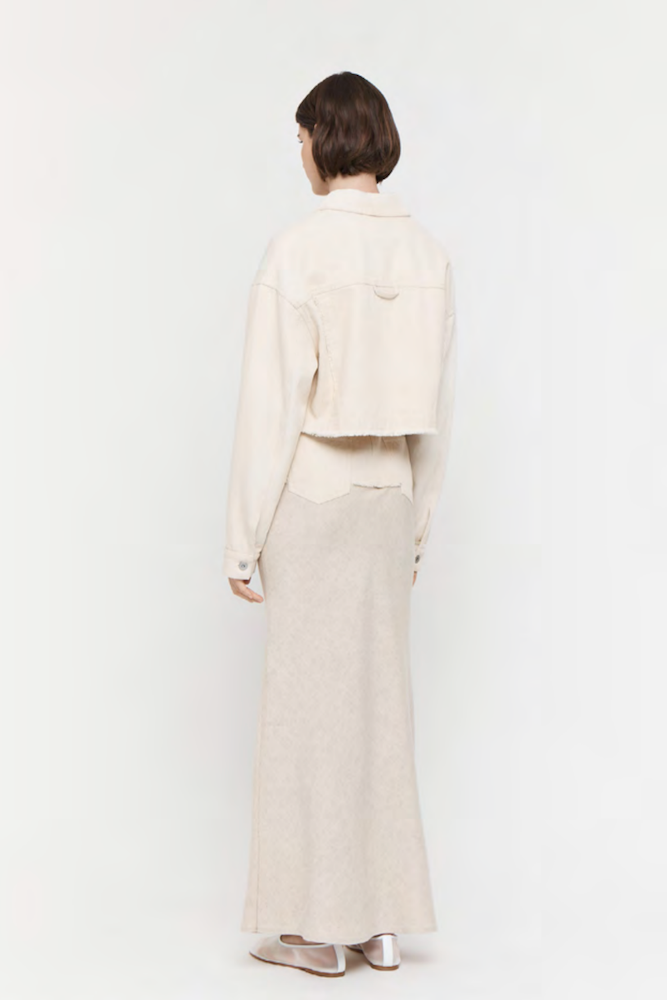 Cotton Linen Denim Jacket / Friend of Audrey