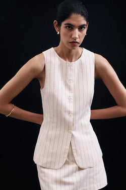 Irving Pinstripe Vest