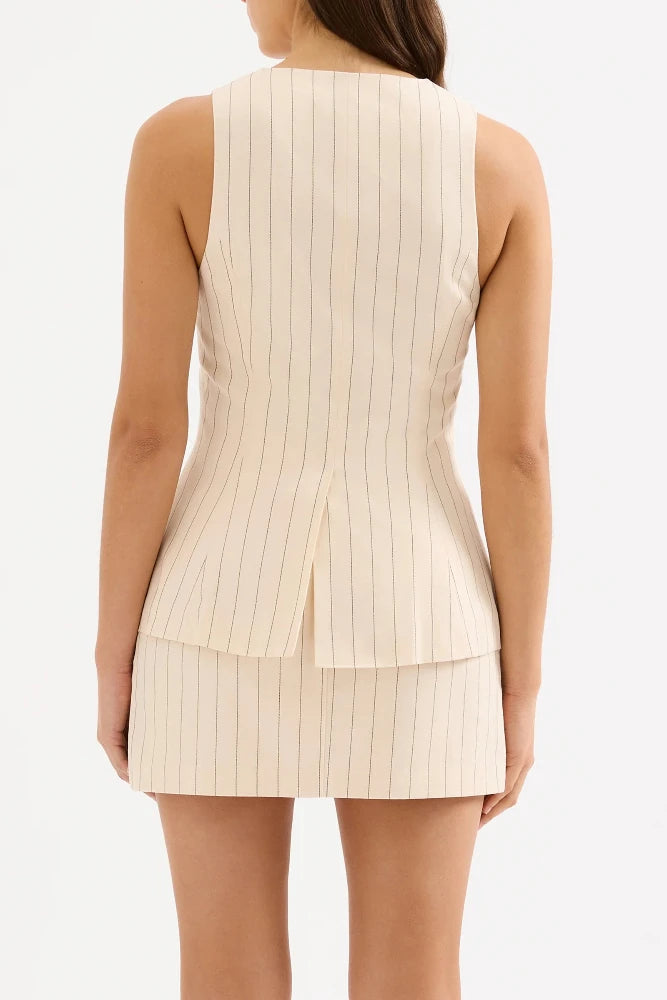 Irving Pinstripe Vest