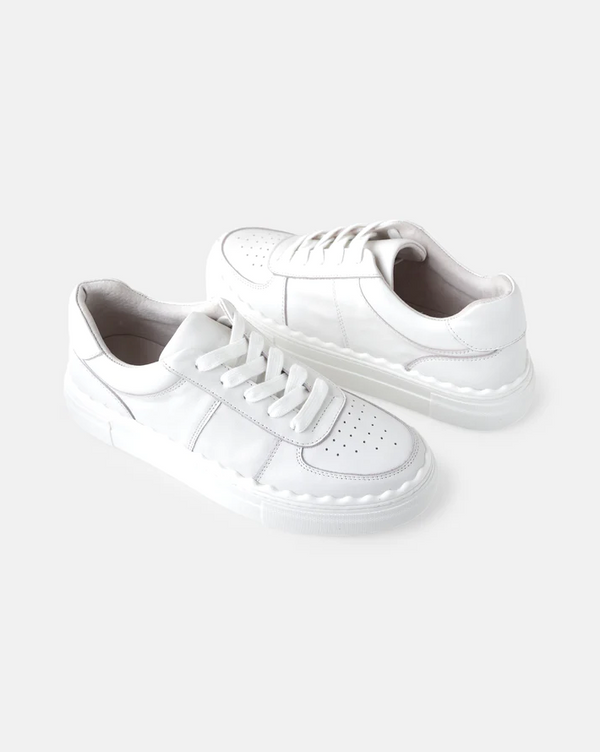 Houston White Leather Sneaker