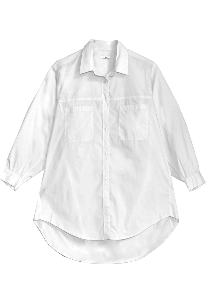 Louie Pocket Shirt / White