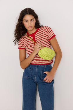 Chloe Stripe Knit Tee