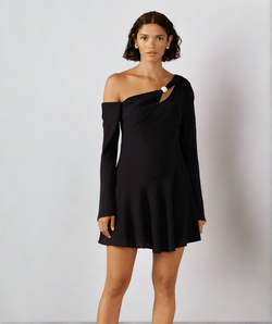 Black Mini Dres by Mon Renn