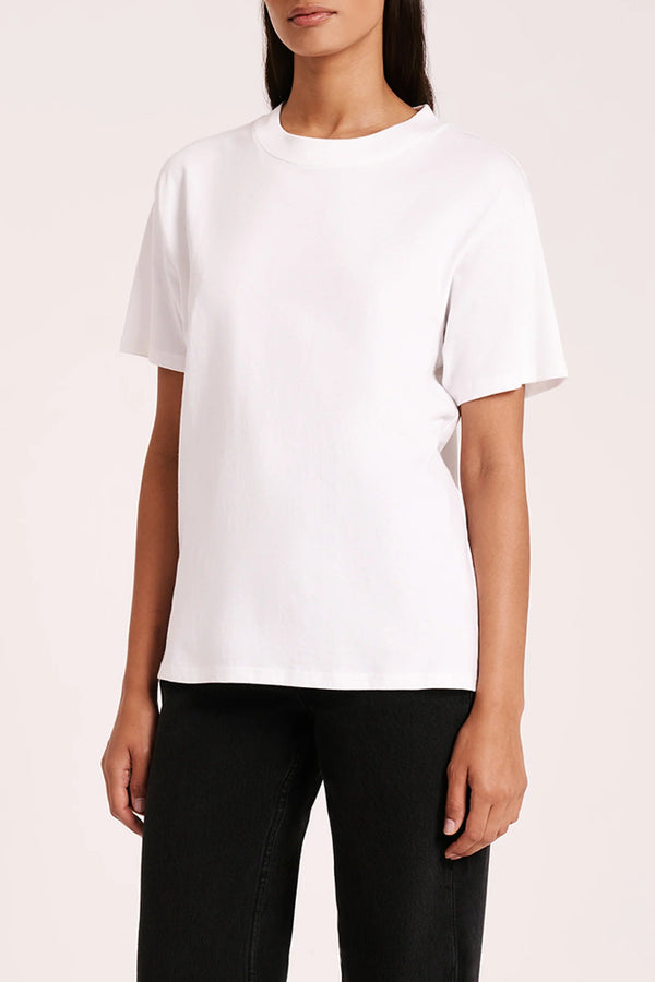 Organic Boyfriend Tee/ White