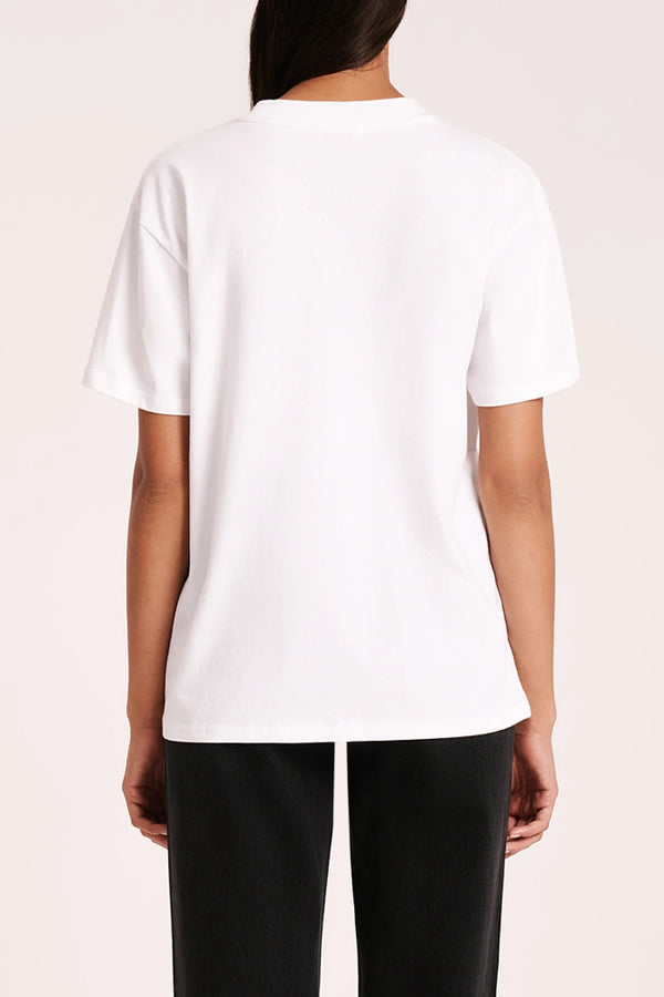 Organic Boyfriend Tee/ White