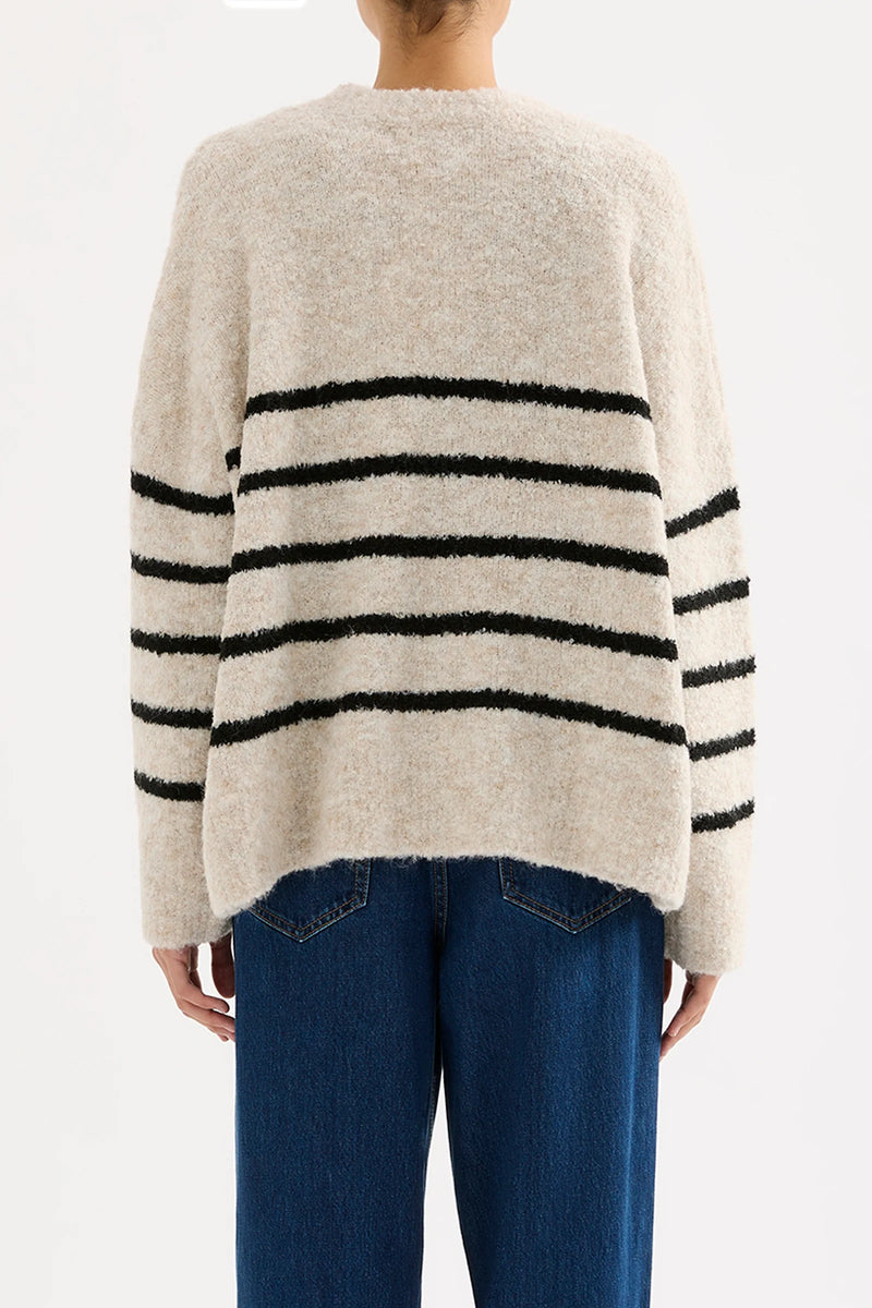 Logan Rugby Knit Cloud Stripe