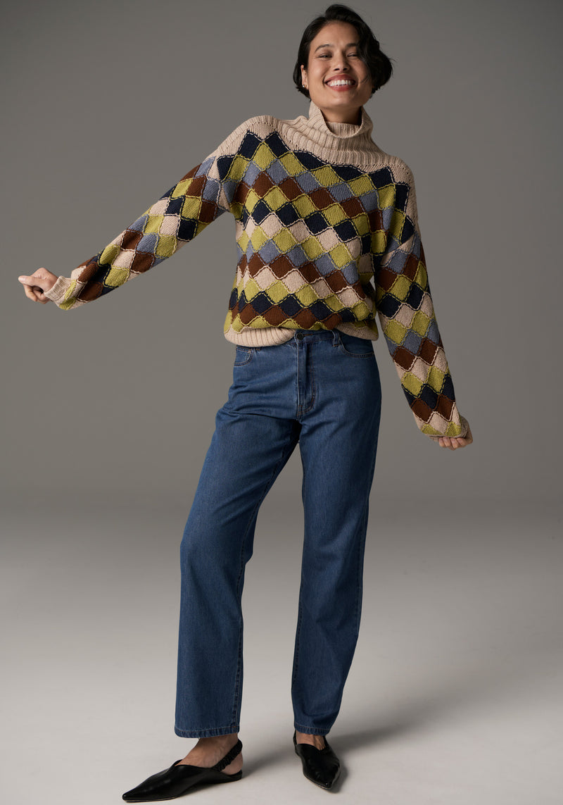 Harper Straight Leg Crop Jean / Denim