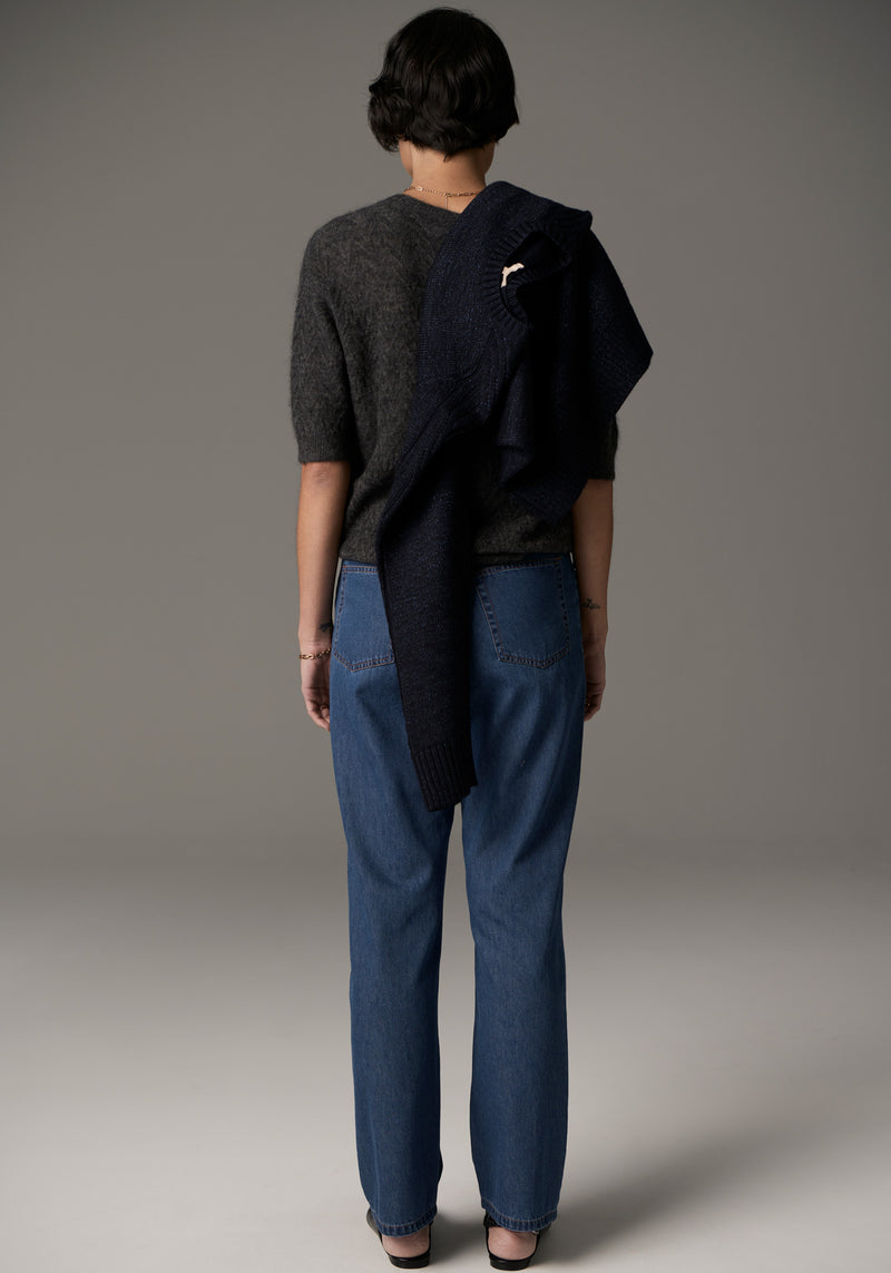 Harper Straight Leg Crop Jean / Denim