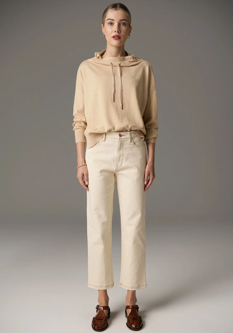 Harper Straight Leg Crop Jean / Ivory