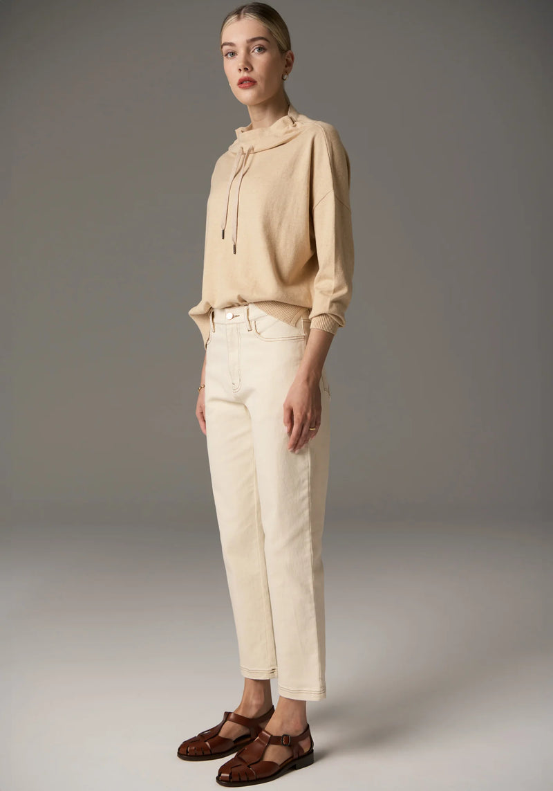 Harper Straight Leg Crop Jean / Ivory