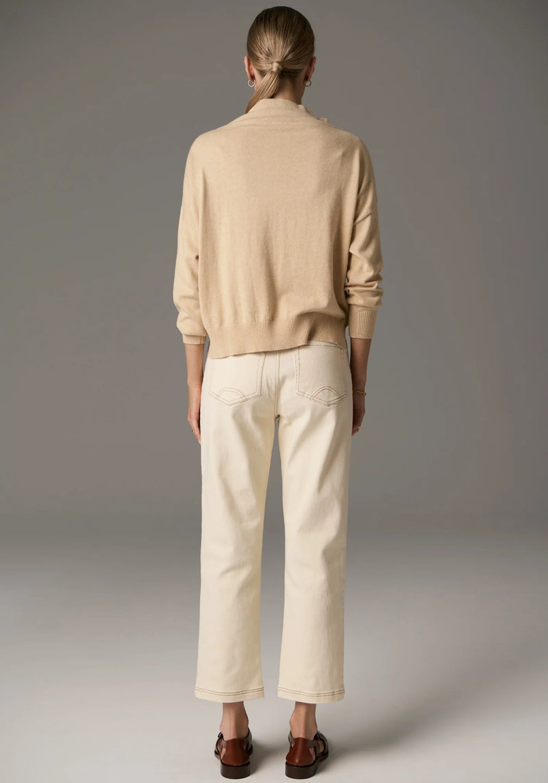 Harper Straight Leg Crop Jean / Ivory