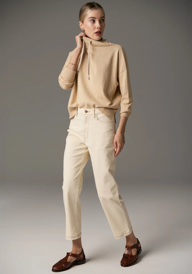 Harper Straight Leg Crop Jean / Ivory