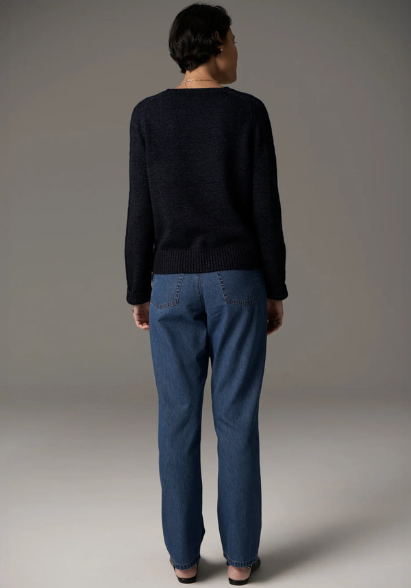 Bennet Cable Knit Lurex / Ink