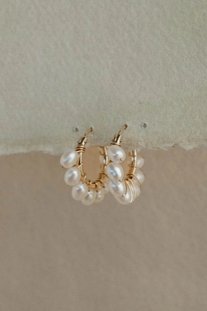 Sailor Rice Pearl Hoop