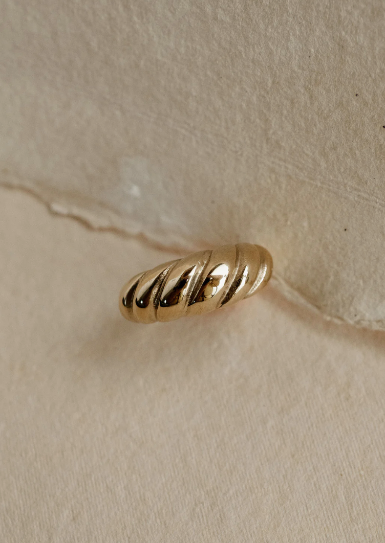 Ruby Croissant Ring