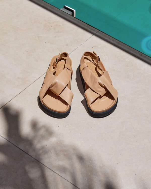Mya Sandal Biscuit Tan