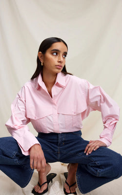 Riley Shirt - Blush Pink