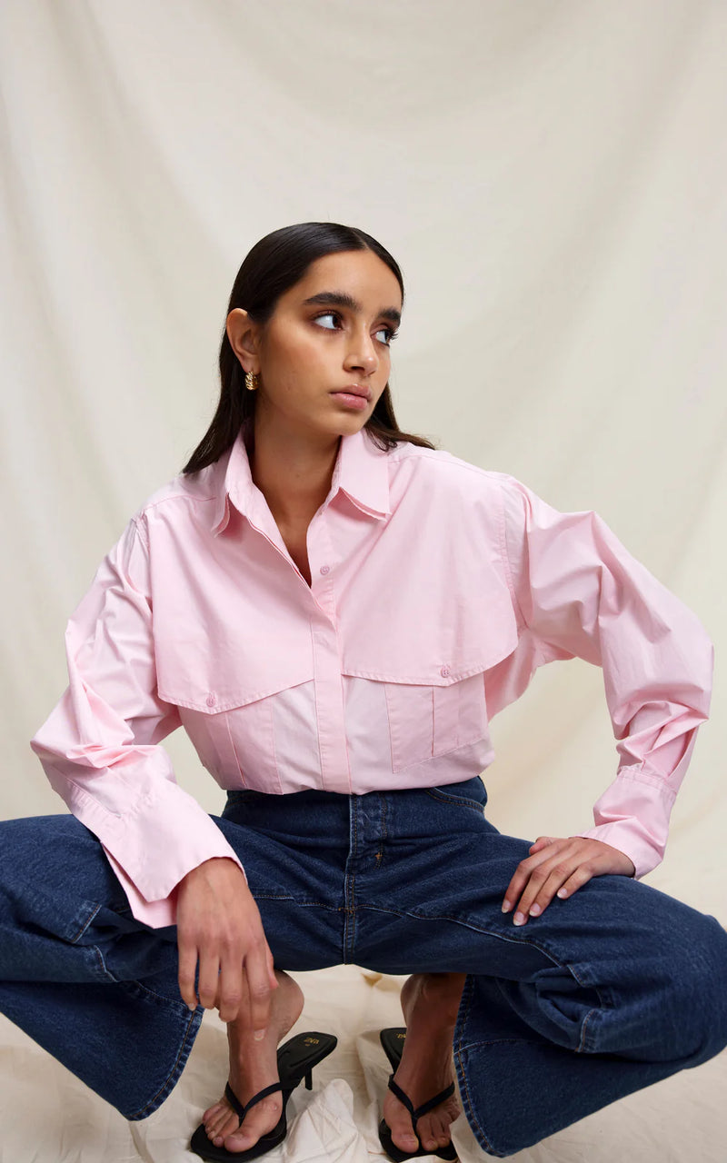 Riley Shirt - Blush Pink