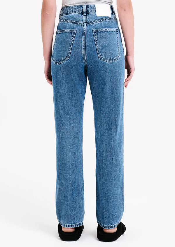 Organic Straight Leg Jean/ Vintage Blue